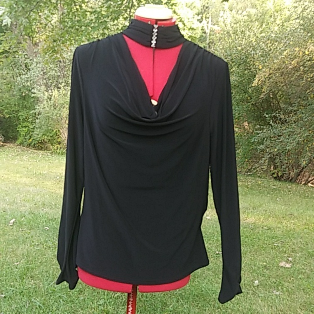 JosephRibkoff Stretch Jeweled Rhinestone Top  Gorgeous